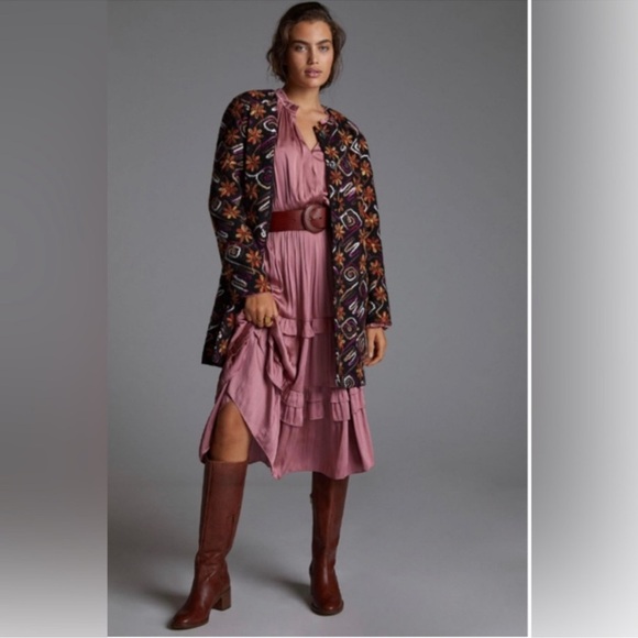 Anthropologie Hutch Floral Embroidered Coat Size Small NWT Brand New Multicolour - Picture 1 of 14